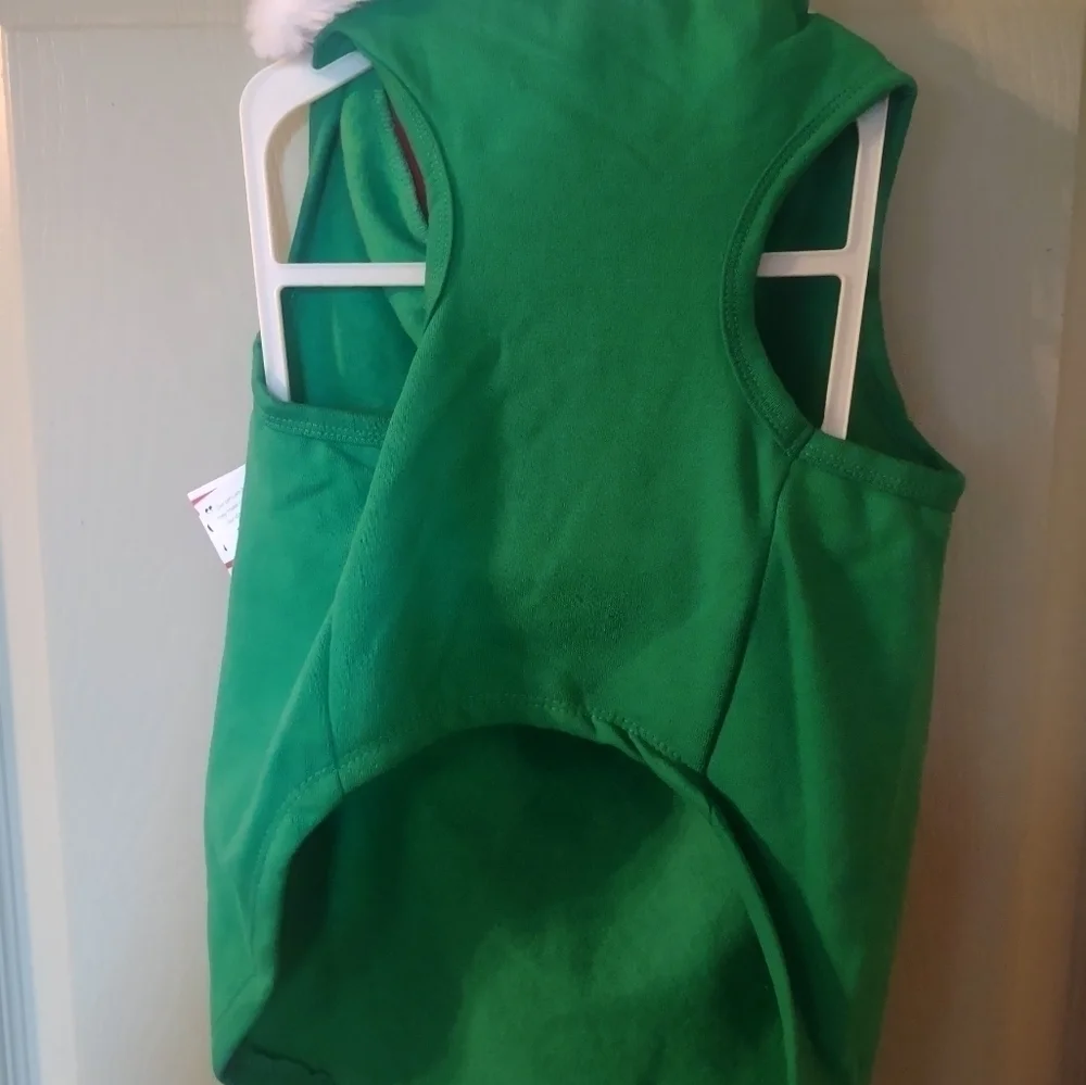 NWT XL dog Christmas outfit with hood
